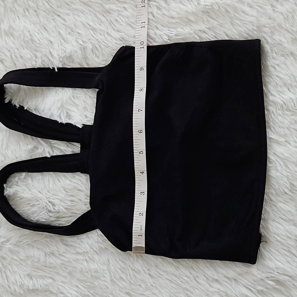 32. Free People Movement One the Radar Longline Bra Black - Picture 6 of 10